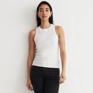 Madewell NWT Supima Rib Cutaway Tank